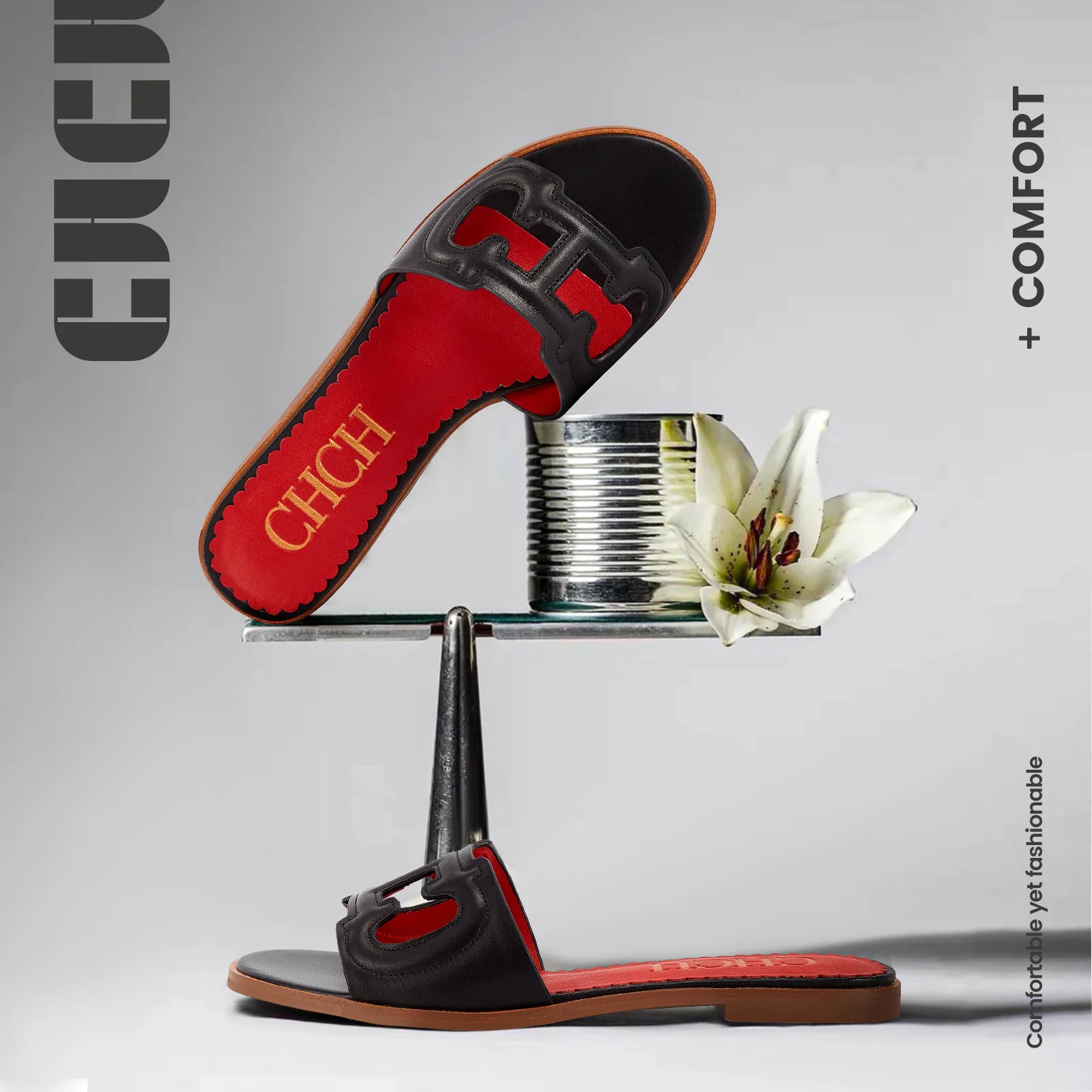 New Summer Arrival Stylish Outdoor Flat Slippers One-Strap Beach Sandals Comfortable Low-Heel for Travel Vacation Daily Wear