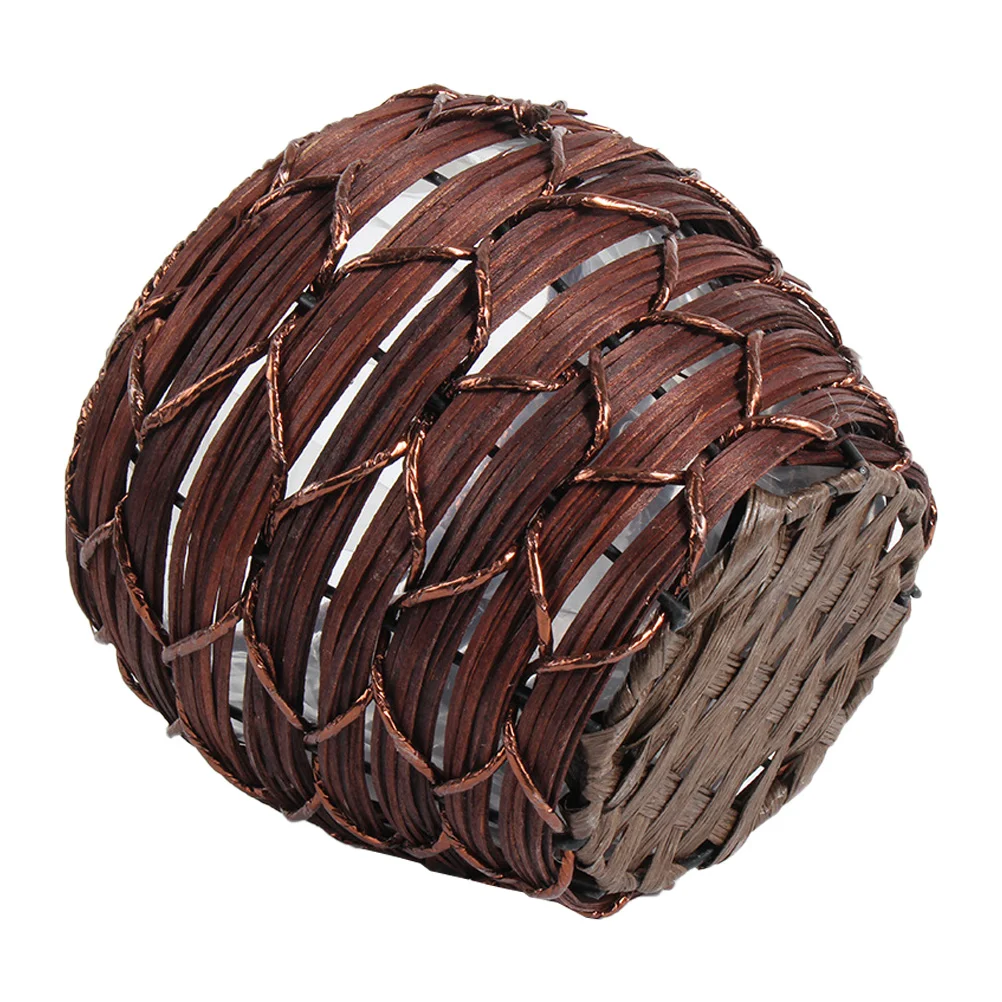 

Stylish Woven Flower Basket Plastic Hanging Flowerpot Plant Planter Flower Basket for Home Wedding