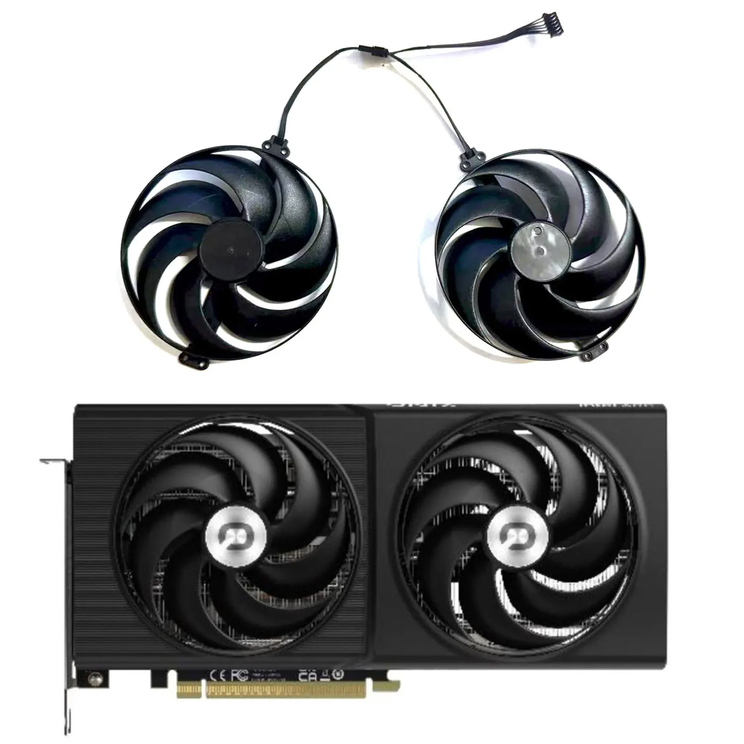 

100MM 6PIN CF1015U12D DC 12V 0.55A GPU fan Suitable for Intel/ONIX ARC B580 ODYSEEY/Zhengtu 12G graphics card cooling