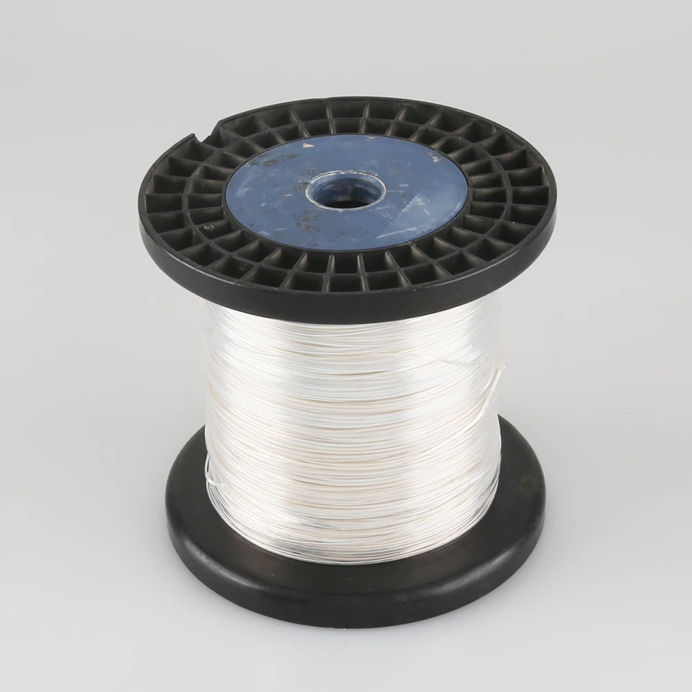 High-End 4N Sterling Silver Rectangular Pure Silver Wire 0.78mmx1.3mm DIY Audio Cable Speaker Power Cable Hook wire F7825