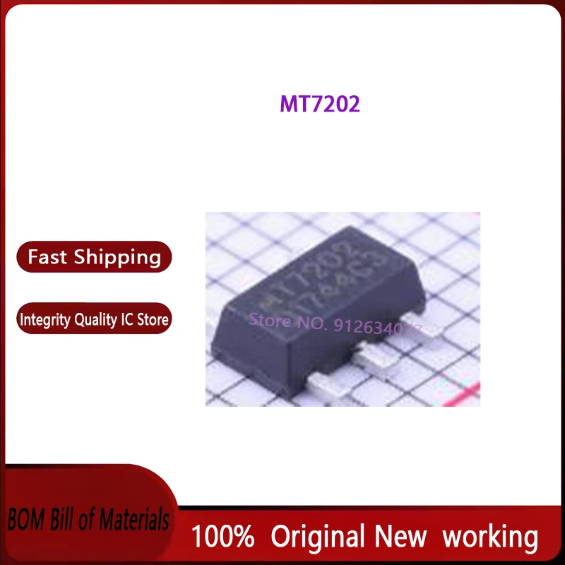 20PCS~500PCS/LOT MT7202 SOT89-5 New Original