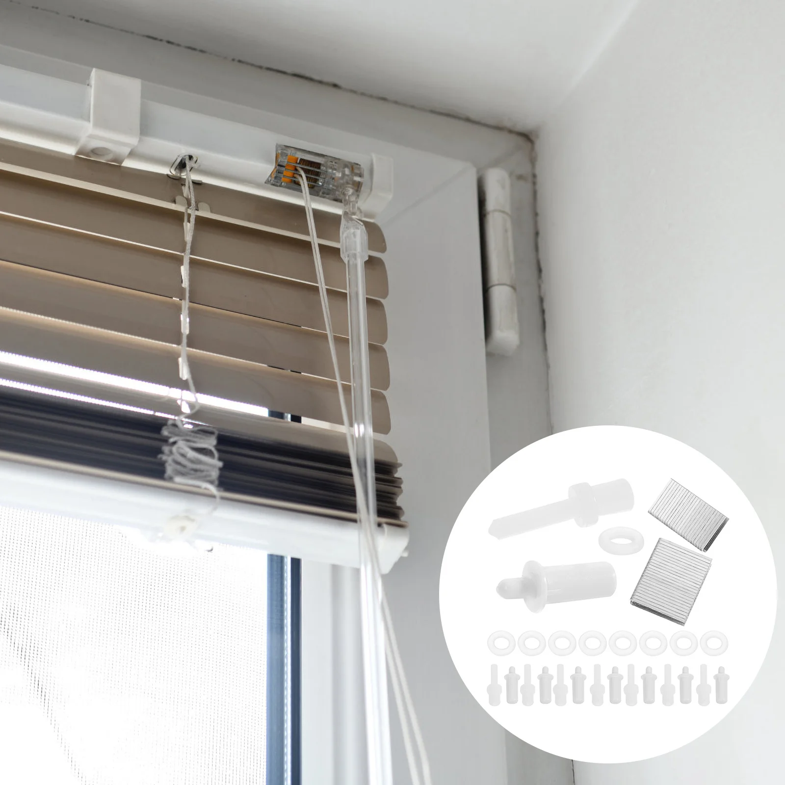 

1Set Plastic Shutter Repair Pin Durable Replacement Tilt Rod Use for Shutter Window Repair Parts Louvers Parts