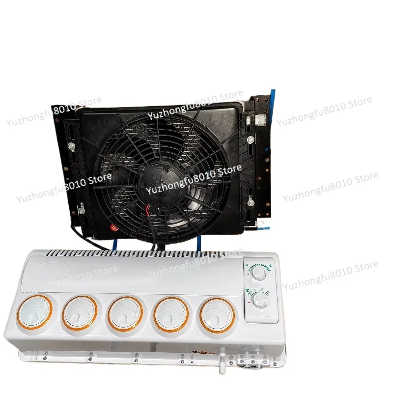 Electric Split Parking Air Conditioner for Light and Heavy Duty Trucks 12V/24V DC Truck Cab Air Cooling Caravan Air Conditioner