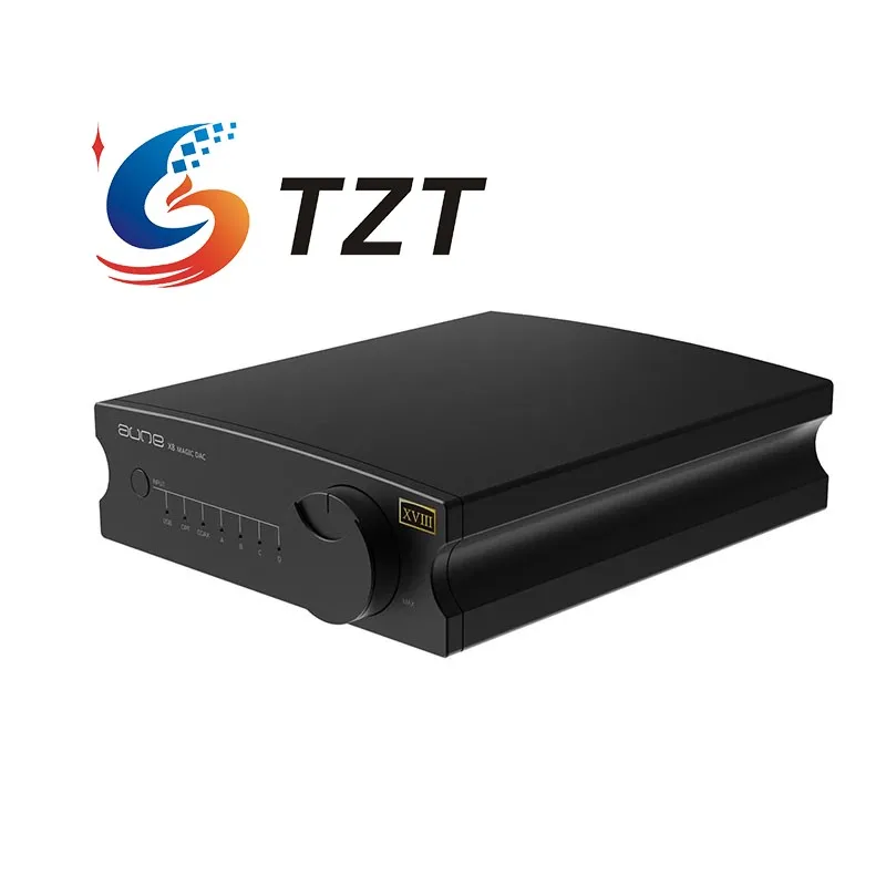 TZT AUNE Black/Silvery X8 18-Anniversary Portable Audio Decoder USB/COAX/OPT/RCA/TRS Output FPGA Support for 32bit/768kHz DSD512