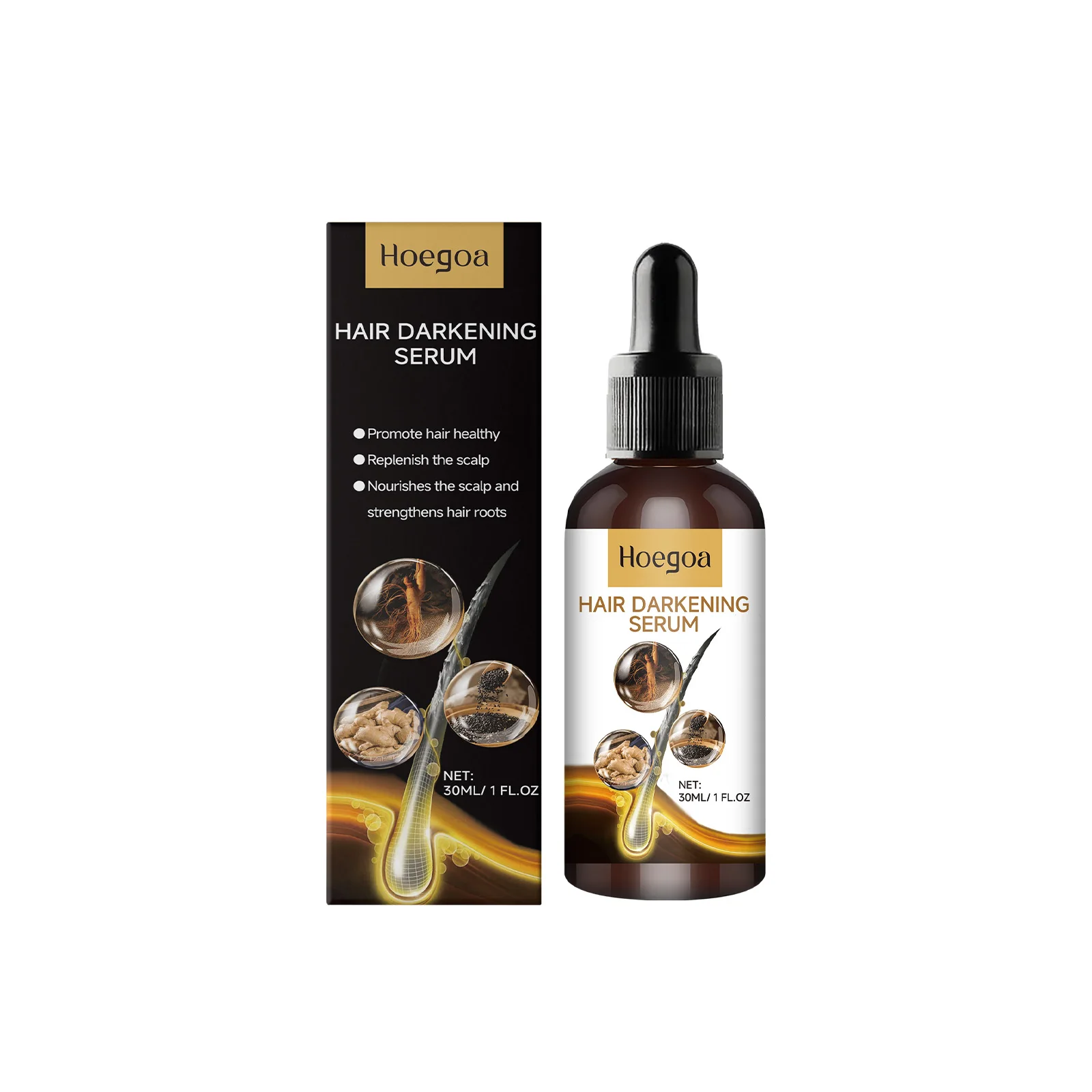 

Hoegoa Hair Care Serum Strengthens And Nourishes Hair And Scalp Daily Massage Treatment Serum