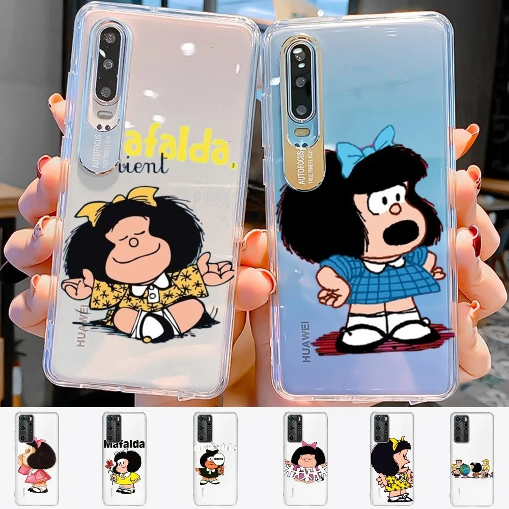 M-Mafalda  Phone Case for Samsung S10 20 22 23 A10 40 for Xiaomi10 Note10 for Huawei P50 20 Honor60 70