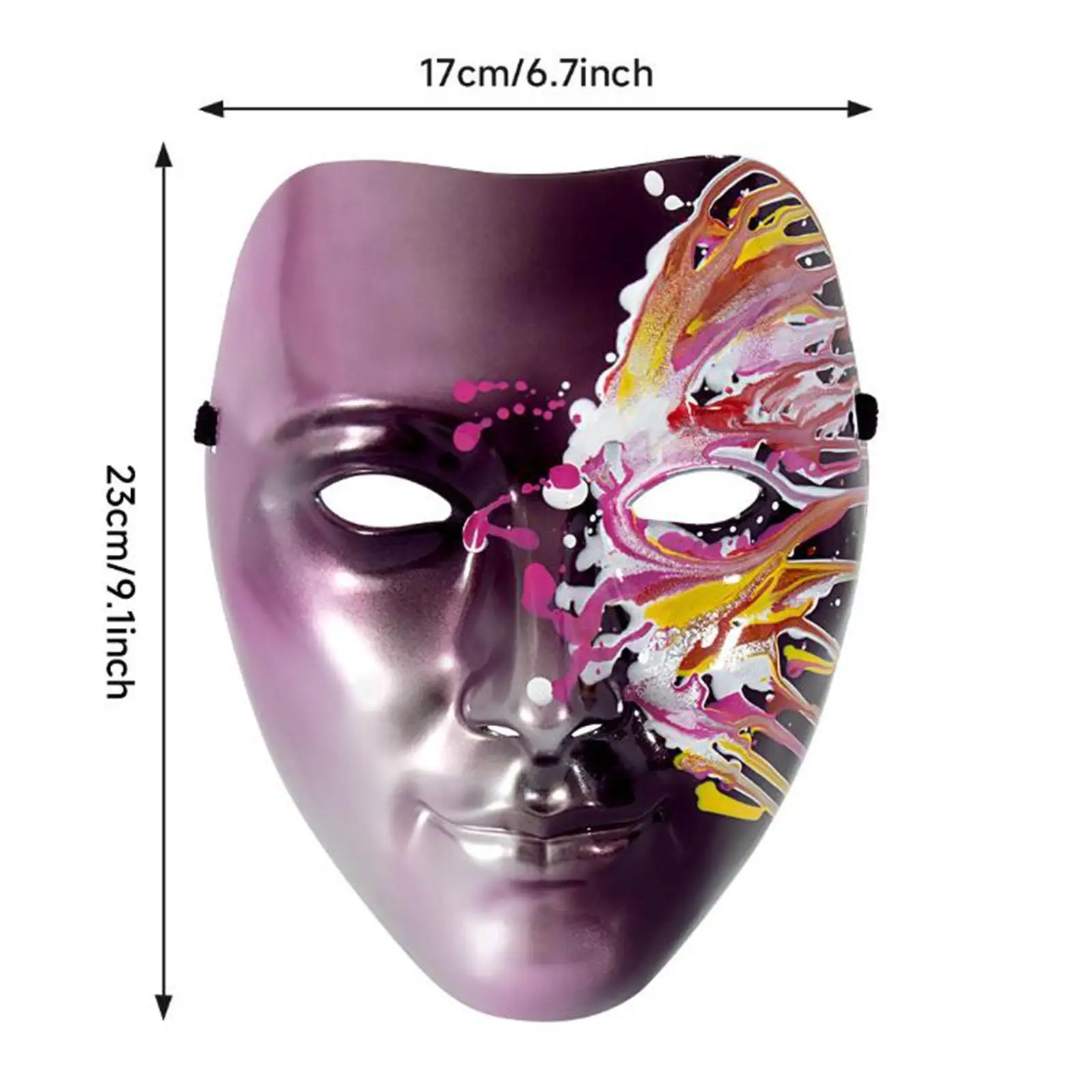 قناع تنكر، قناع وجه للرجال، للحفلات التنكرية والمهرجانات الليلية