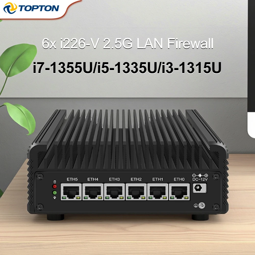 Мини-ПК pfSense Firewall Intel i7-1355U/i5-1235U/i3-1315U 6x i226-V 2,5G LAN безвентиляторный маршрутизатор Proxmox/ESXi/OPNsense VPN-сервер Мини-ПК pfSense Firewall Intel i7-1355U/i5-1235U/i3-1315U 6x i226-V 2,5G LAN безвентиляторный маршрутизатор Proxmox/ESXi/OPNsense VPN-сервер