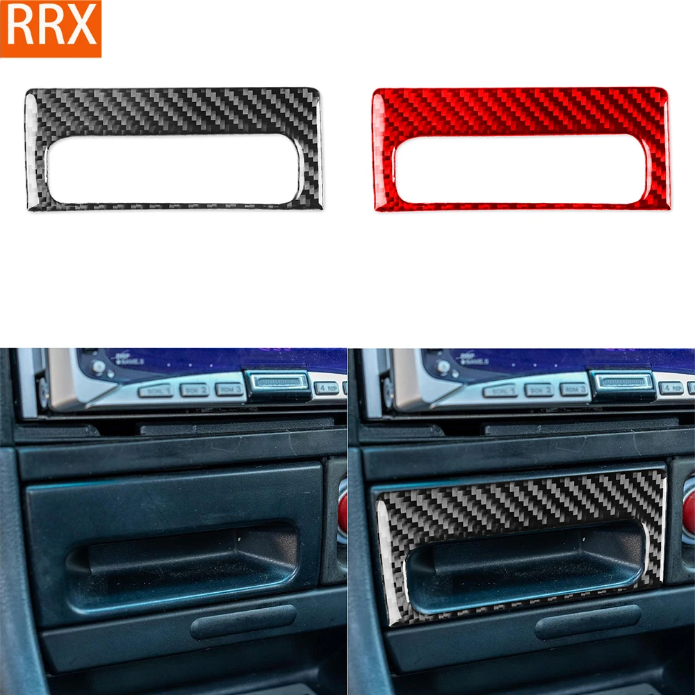 For Acura Integra 1994-2001 Real Carbon Fiber Stickers Central Control Ashtray Panel Frame Car Accessories Interior decorative