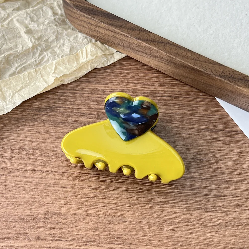 1pc cute and unique acetate hair clip for women, Japanese style elegant temperament, half-up hair clip for back of head