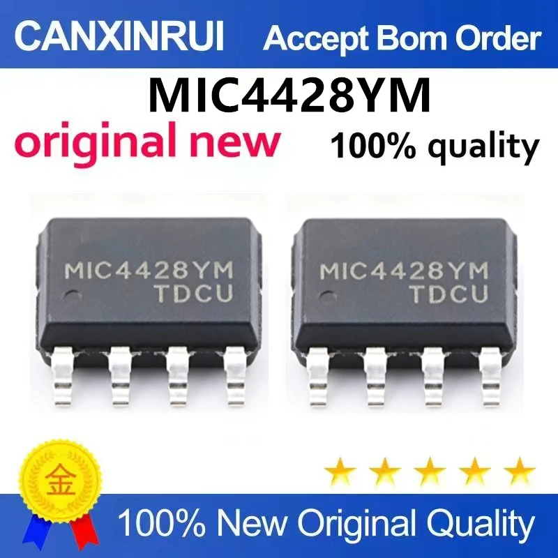 （5pcs-10pcs）Original genuine MIC4428YM SOP-8 packaged standalone TR gate driver chip