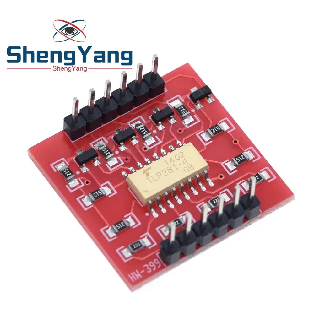 TZT TLP281 4 CH 4-Channel Opto-isolator IC Module For Arduino Expansion Board High And Low Level Optocoupler Isolation 4 Channel