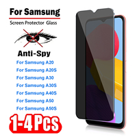 1-4Pcs Anti-spy Tempered Glass for Samsung Galaxy A20S A30S A40S A50S Privacy Screen Protector for Samsung A50 A30 Films Glass