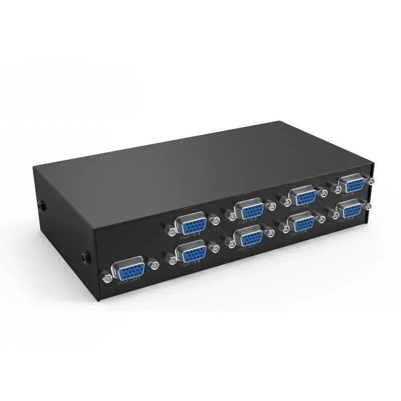 MT-15-8H 8 port vga switcher 8 in 1 out display sharer, wide screen high definition