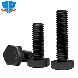 50PCS DIN933 M4 M5 M6 M8 M10 M12 M14 M16 Grade 8.8 High Strength Carbon Steel Hexagonal External Hex Head Screw Hexagon Cap Bolt