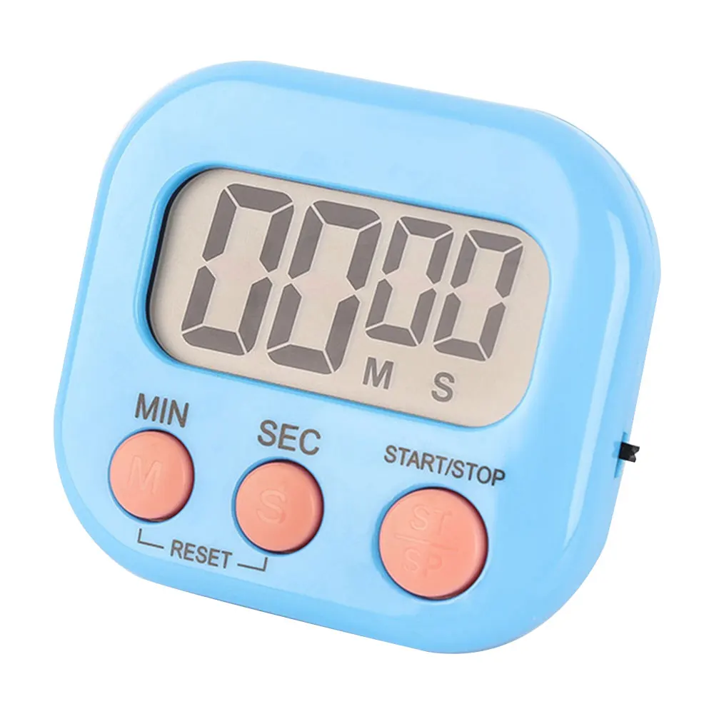 Kitchen Timer Magnetic LCD Digital Countdown Stopwatch With Stand Practical Cooking Baking Sports Alarm Clock Reminder Tools