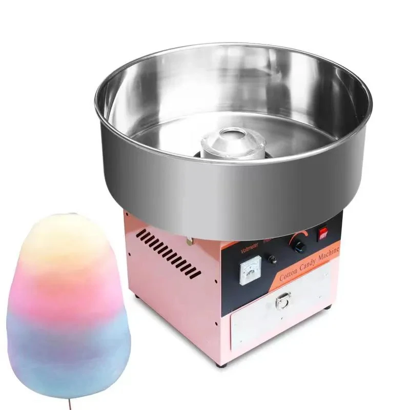 Electric Cotton Candy Machine Commercial Sugar Candy Floss Maker Temperature Controls for Party Festival Carnival Home DIY