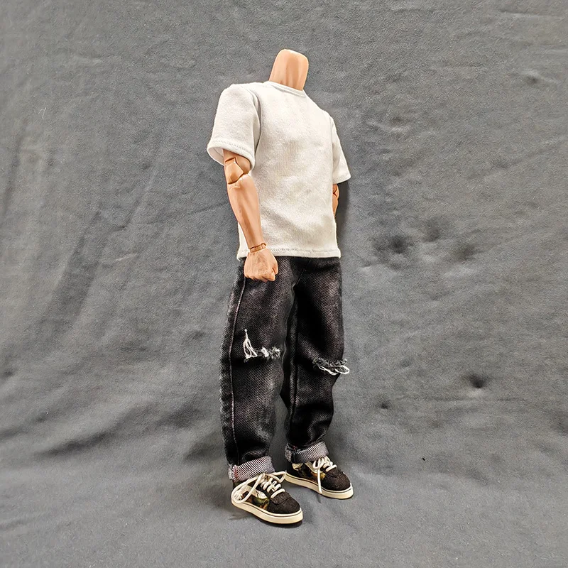 1/6 مقياس 12 بوصة الجينز للدمى الذكور 12 بوصة عمل الشكل الدنيم السراويل 30 سنتيمتر BJD دمى الزي الرجال السراويل لشخصية العمل