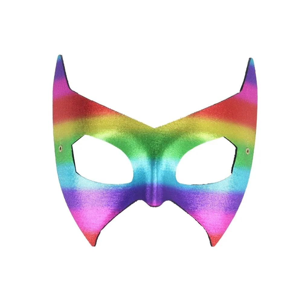 Party Prop Masquerade Half Face Mask Handsome Punk Bat Eye Mask Gothic Style Adjustable Venice Mask Cosplay Costume