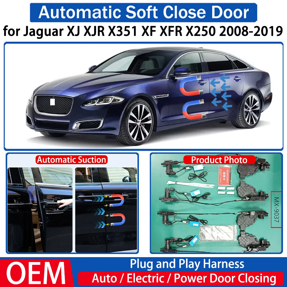 

for Jaguar XJ XJR X351 XF XFR X250 2008-2019 Car OEM Automatic Soft Close Door Electric Suction Kit Auto Power Closing System