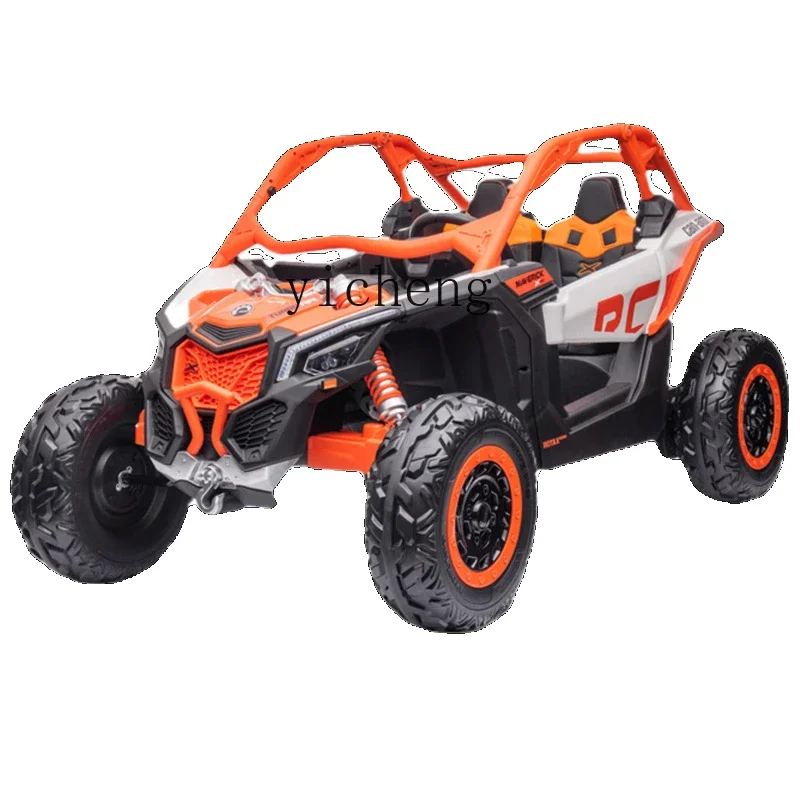 

Tqh Children's Electric Car Four-Wheel Baby off-Road Car Double Seat Toy Car for Adults