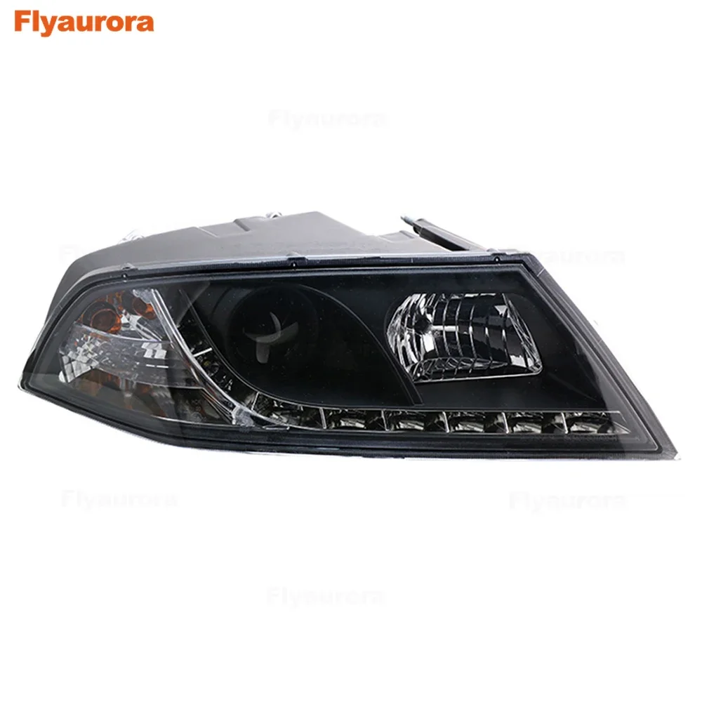 Headlight+Daytime running light for Skoda Octavia 2015-2017 Octavia LED Headlamp DRL Lens Double Beam H7 HID Xenon bi xenon lens