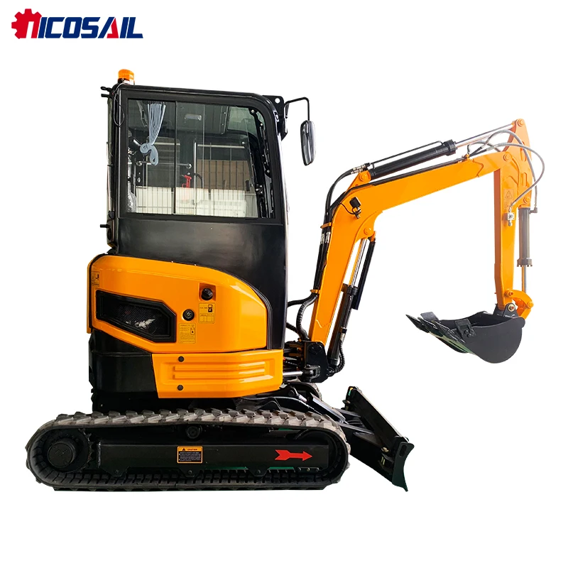 EPA Certified Mini Excavator - Crawler Type, Durable for Animal Husbandry, Farm & Small Construction Sites