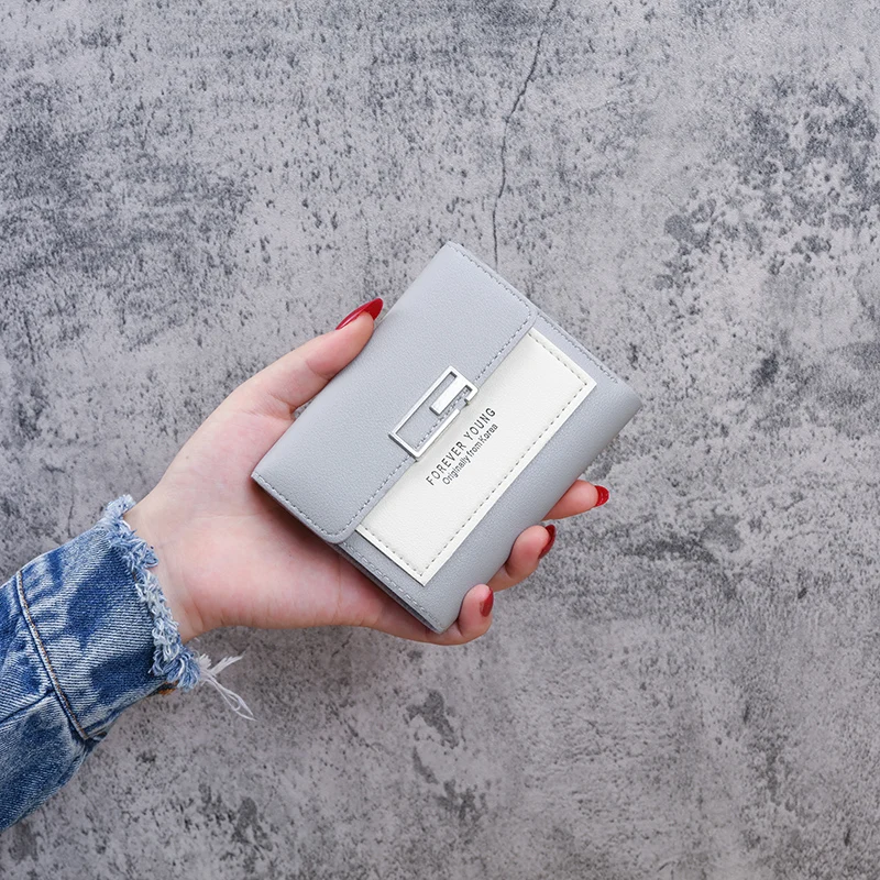 Wallet female 2024 new ultra-thin Korean version of coin purse students mini sweet and lovely short ladies wallet foreign trade
