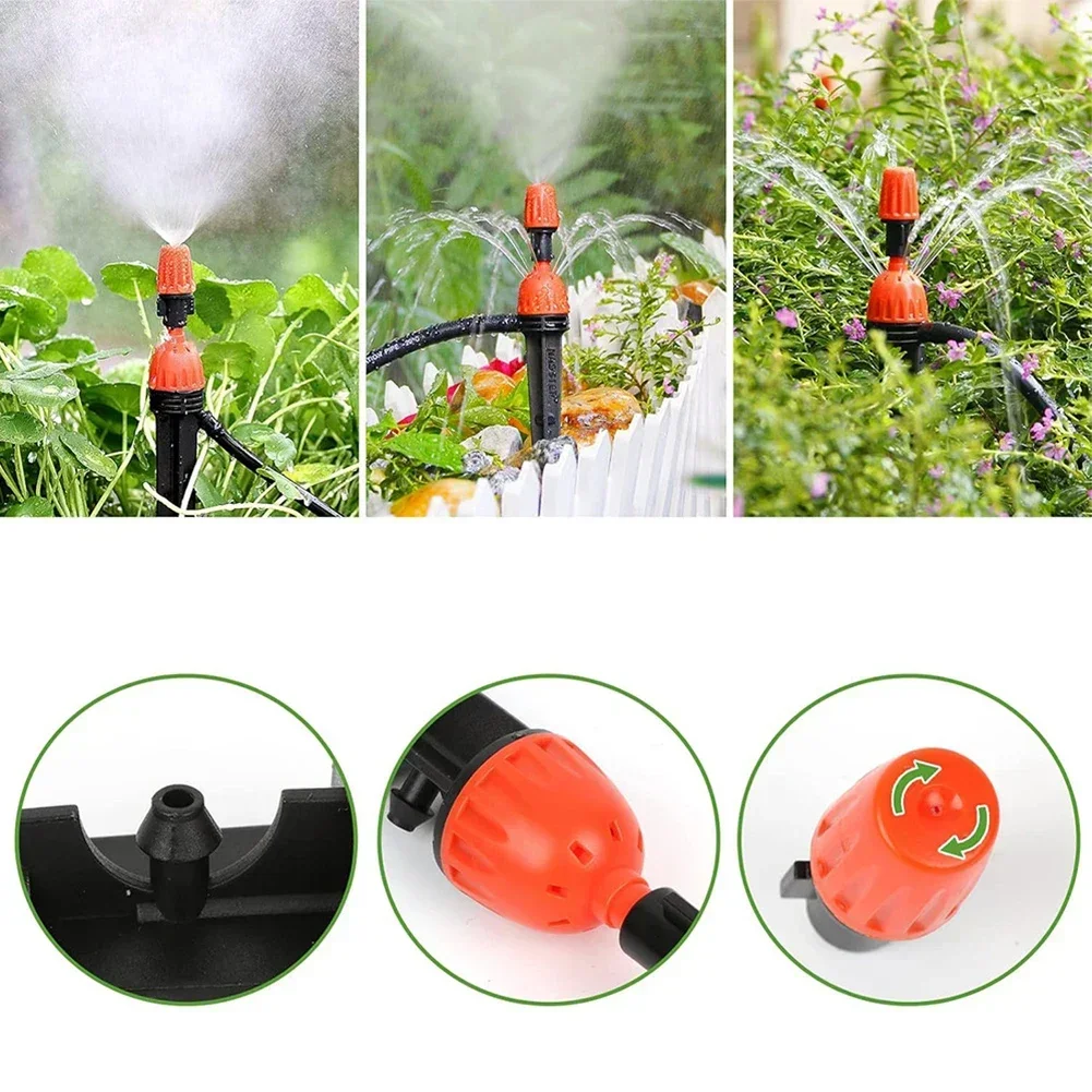 

User Friendly 98 43FT Drip Irrigation System Offering Independent Watering Solutions for Home Gardens and Lawns