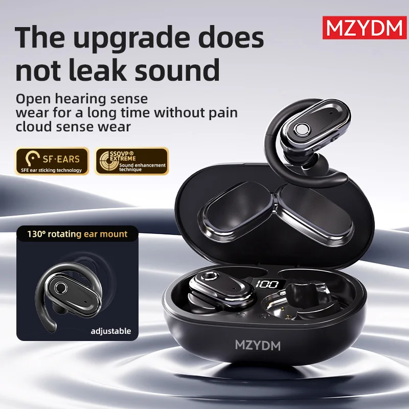 

MZYDM Wireless Earbuds i98 Bluetooth5.4 Headphone ENC Noise Canceling Sport OWS Earphones Hifi Sound Earhooks Waterproof Headset