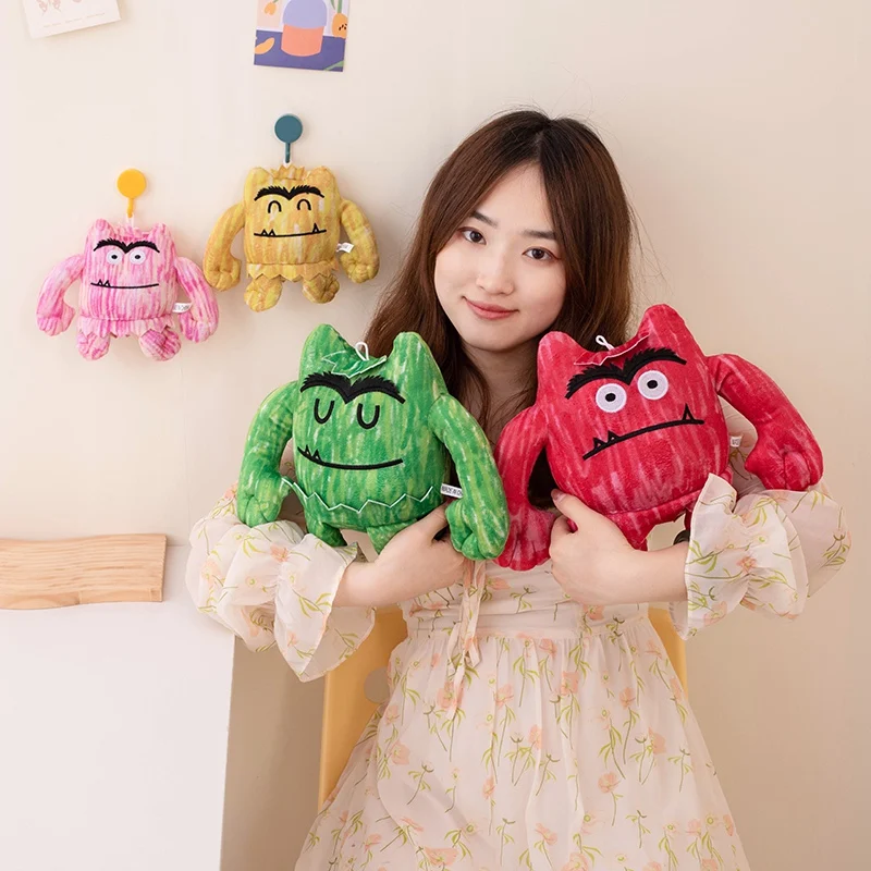 The Color Monster Plush Toy Picture Book Stories Figure Doll Baby Appease Stuffed Pillow Room Decoration Birthday Gifts