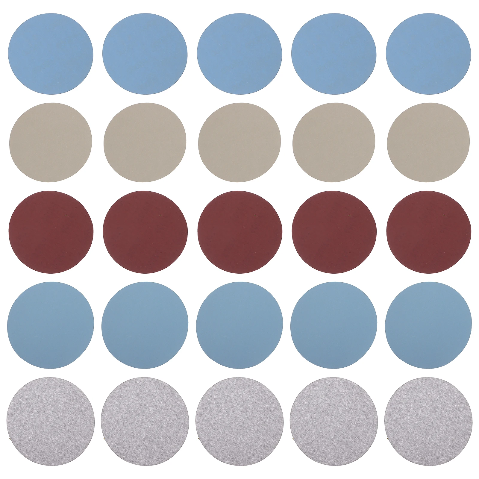 

25 Sheets Sandpaper Set Adhesive Backed Disc Round Fine Polishing Grinding Abrasive Paper Waterproof Self adhesive Practical