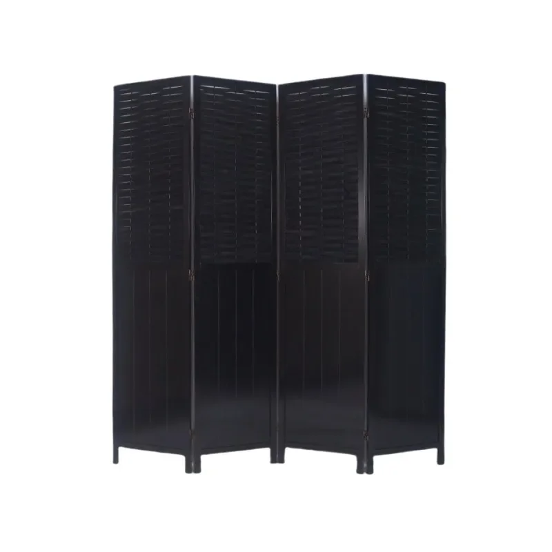 Modern Minimalist Bamboo Wood Folding Screen Room Divider Portable Partition for Living Room Entrance New Chinese Style Decor