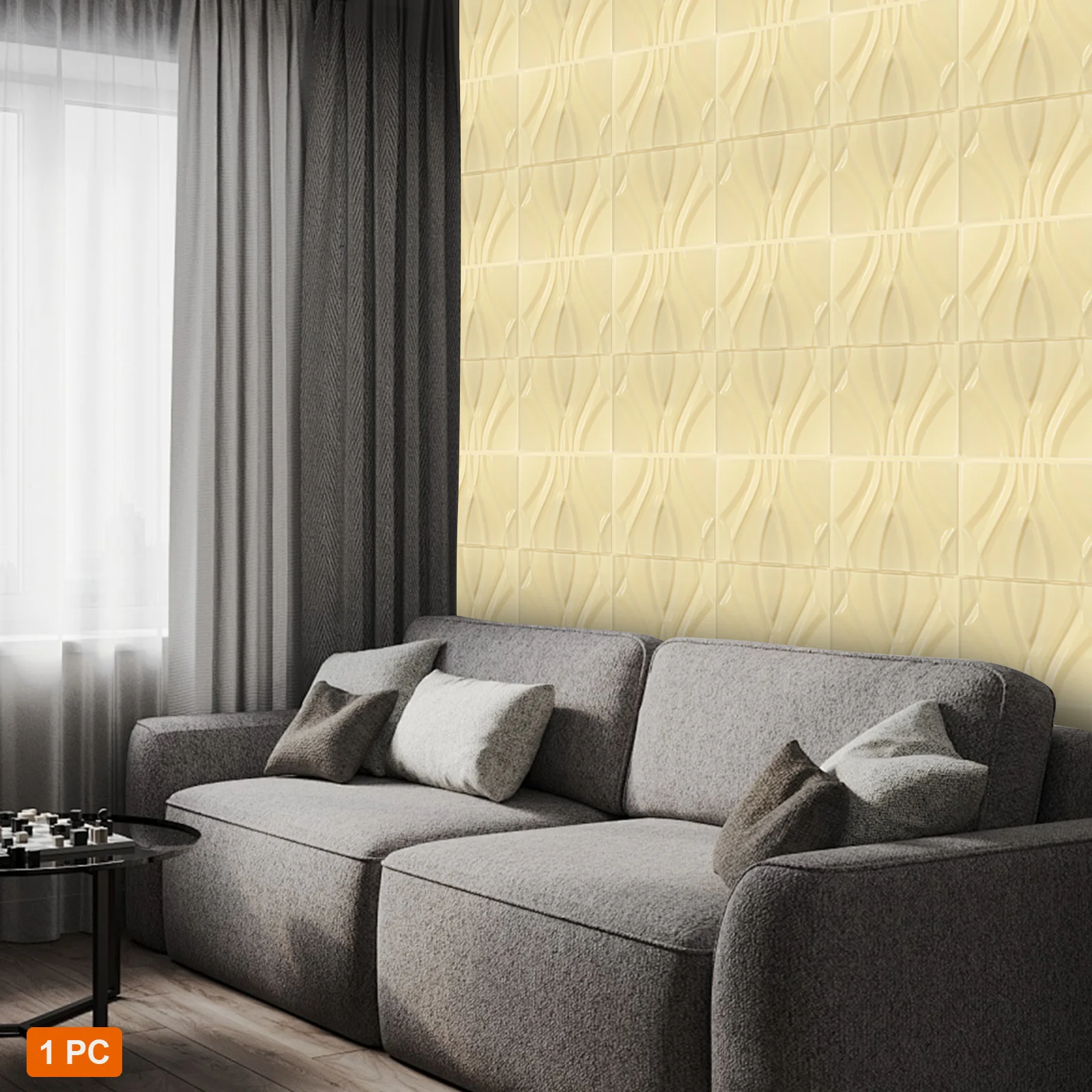 3D背景壁型モダンリビングルームのテレビの壁の装飾を作るための