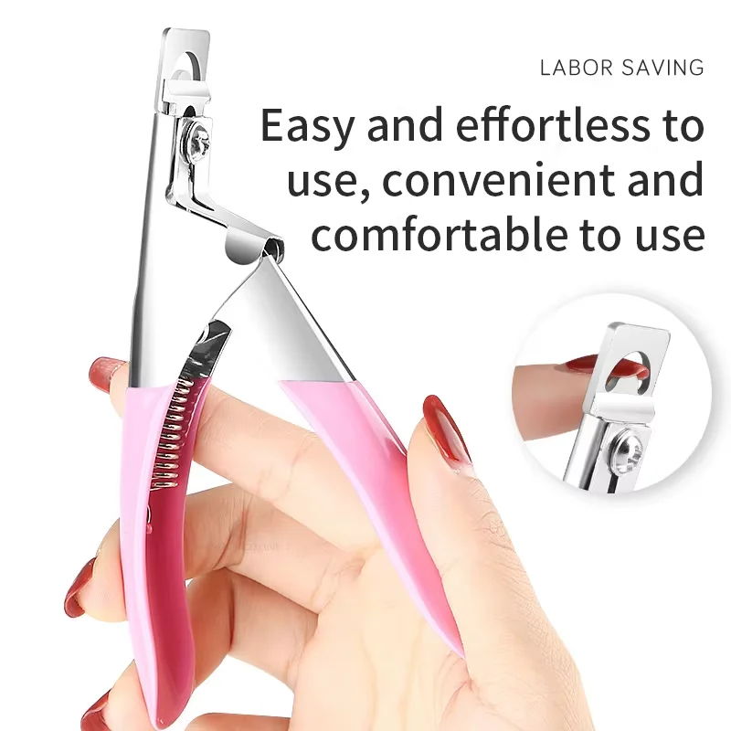 1 個ネイルカプセルカッター U 字型偽アクリルヒントはさみトリマーカッター爪切りプロのマニキュアアクセサリー