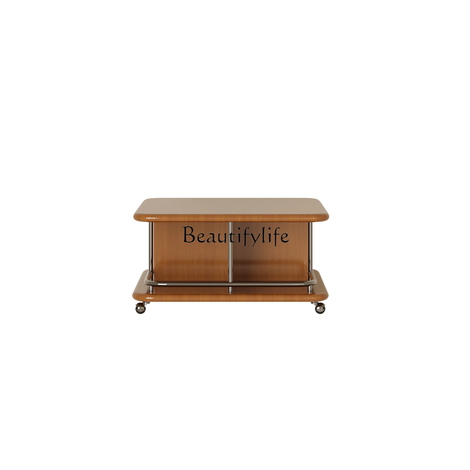 

Mobile baffle coffee table living room household small apartment medieval premium coffee table