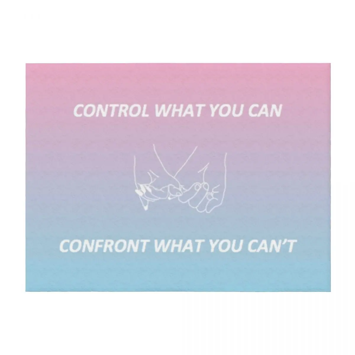 

Control What You Can / Confront What You Can't Throw Blanket heavy to sleep Heavy Luxury Throw valentine gift ideas Blankets