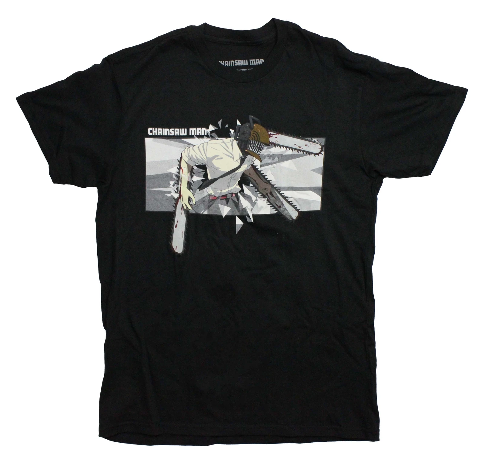 

Chainsaw Man New Adult T-Shirt - Denji with 3 Bloody Saws Boxed Image