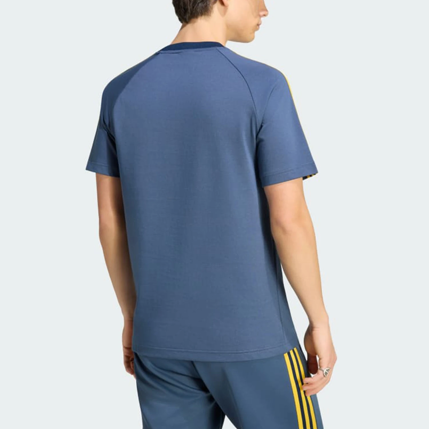 Adidas genuine men's football casual culture retro slim fit short sleeved T-shirt KG5102