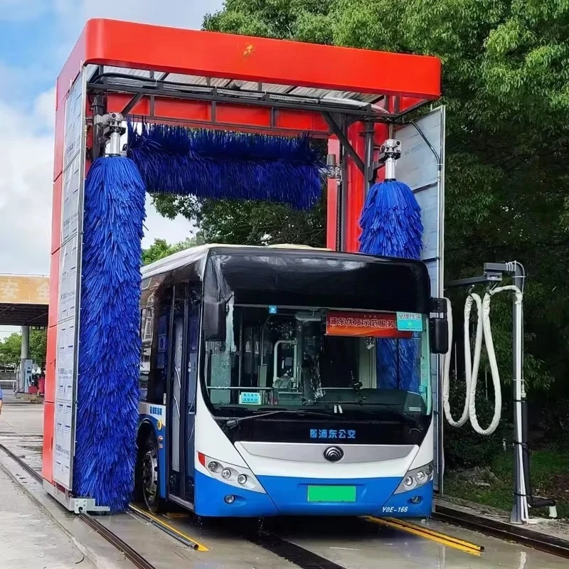 Customized Electric Automatic Drive-Through Stainless Steel Washing Machine For Buses And Trucks