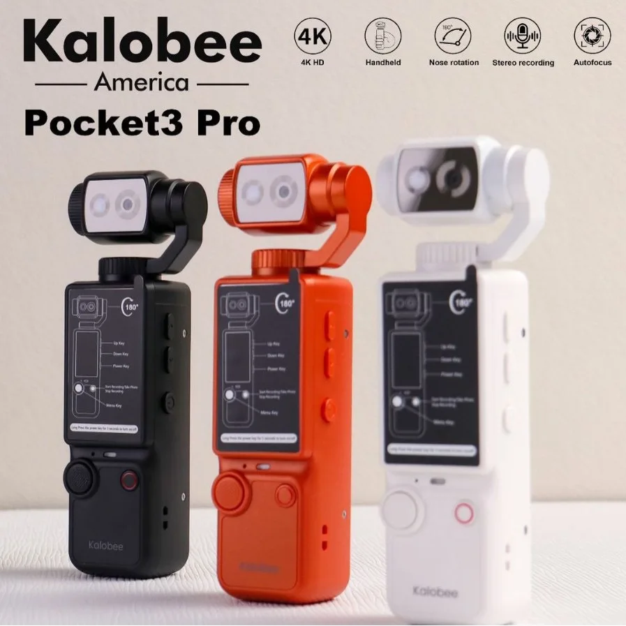 

Камера для активного отдыха Kalobee Pocket3 Pro, портативная, 4K, с поворотным объективом, для видеосъемки