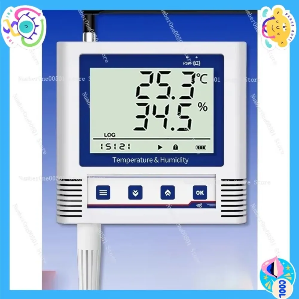 4G Temperature Humidity Remote Monitoring Wireless Phone Alarm Recorder for Pharmacy Cold Storage Greenhouse