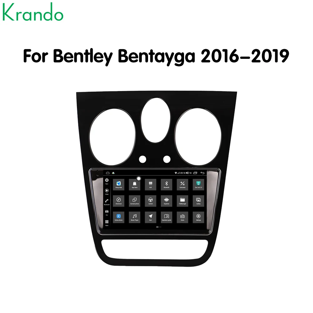 Krando 10.1 Inch Car Radio Video Player AUTO For Bentley Bentayga 2016-2019 CarPlay Video Player DSP GPS GPS