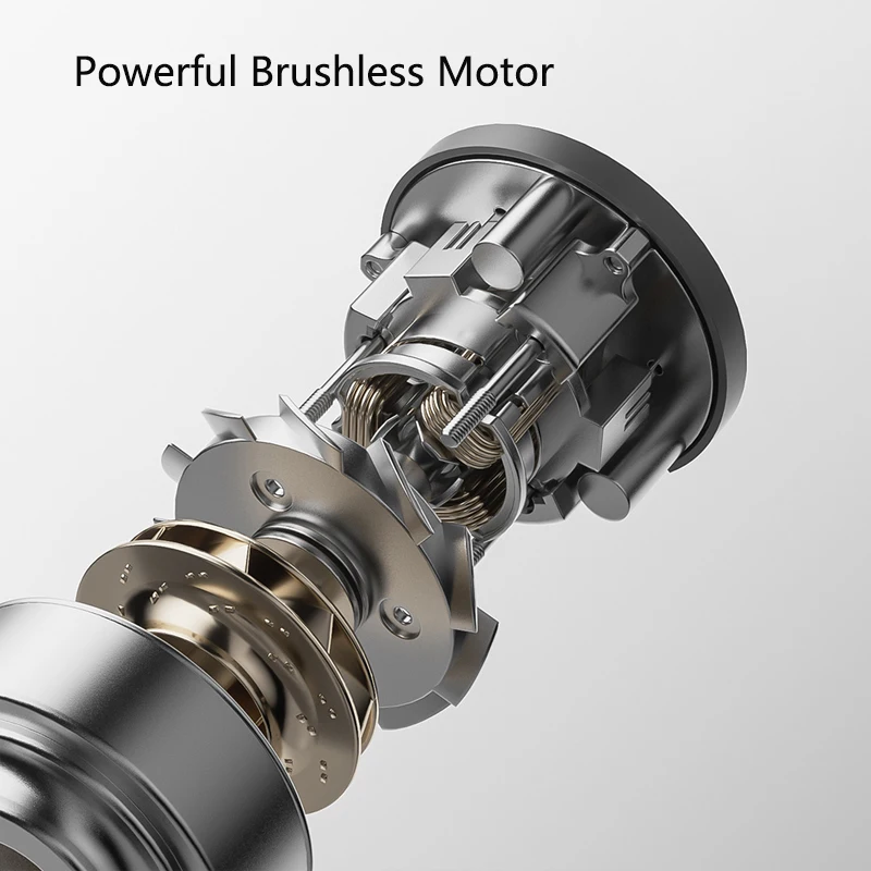 مكنسة كهربائية للسيارة Xiaomi Mijia 21kPa شفط من النوع C شحن ترشيح 5 مراحل 2400 مللي أمبير في الساعة مكانس كهربائية منزلية لاسلكية قابلة للغسل #5