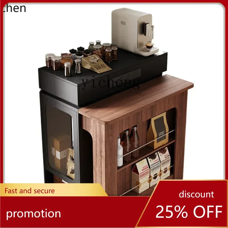 

ZMLisland dining table integrated multi-functional mini dining table with socket household folding guide