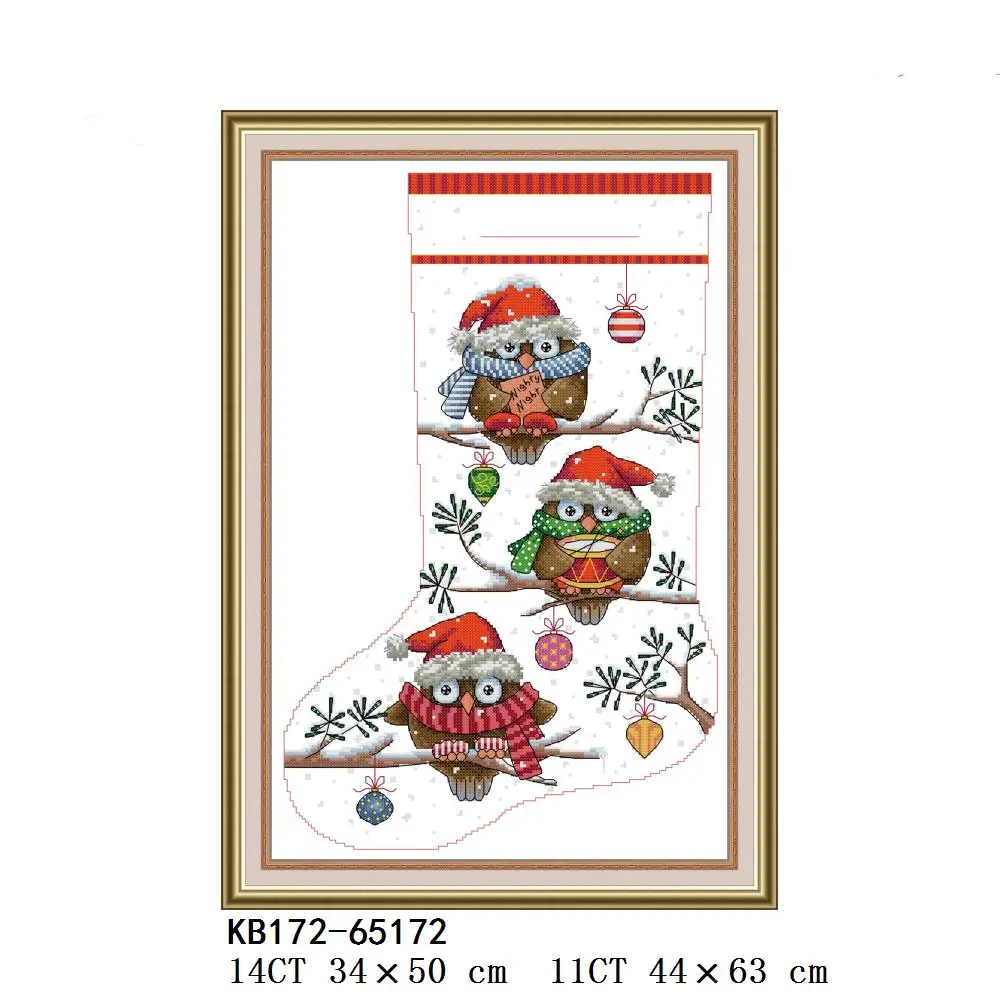 Cross Stitch Christmas Stock, Elk Kitten Polar Bear Gabriel Owl Gabriel Snowman, D930 DA569 KB162 KB164 KB170 KB171 KB172 KB178