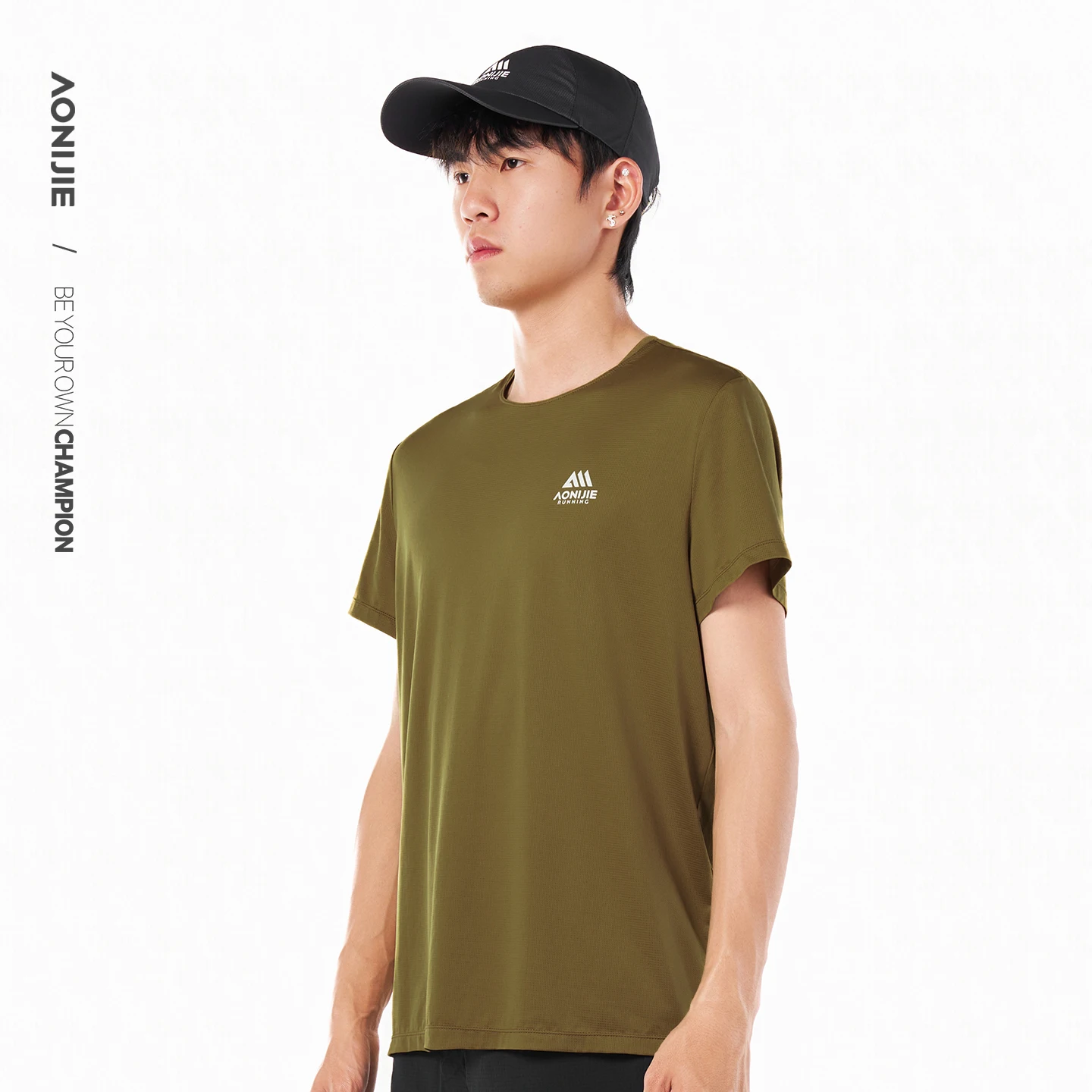 AONIJIE Men's Race Trail Running T Shirts Quick Drying Workout Tank Top Tee Fitness Sleeveless Trail Marathon FM5269