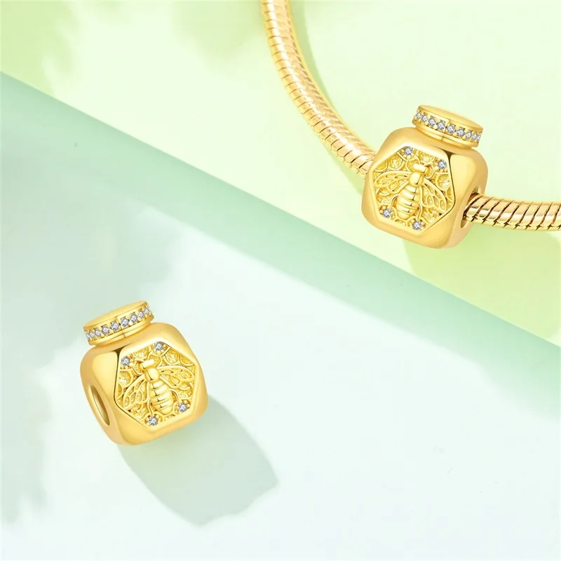 2026 New 925 Sterling Silver Exquisite Honey Pot Charms Beads Fit 3mm Original Bracelet DIY Women Fine Birthday Jewelry Gifts