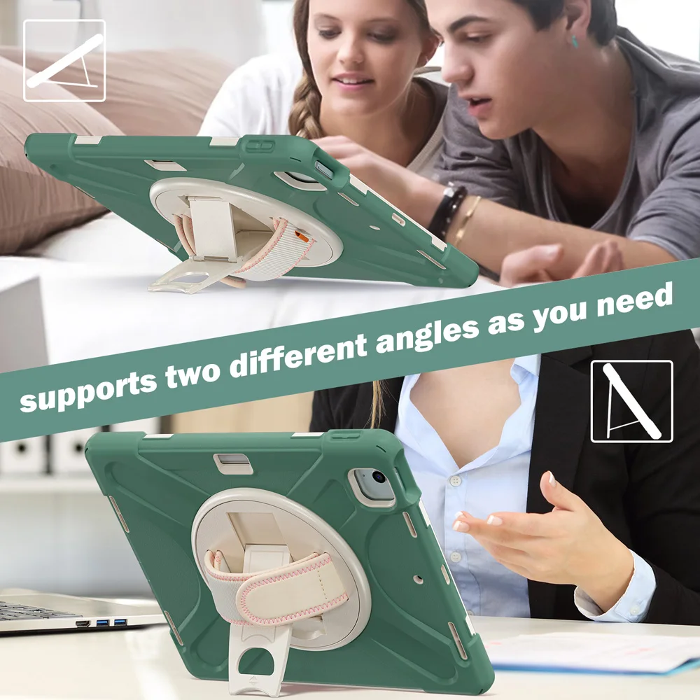 حافظات لجهاز iPad Air13 Air 13 M3 2025 حافظة لجهاز iPad Pro 12.9 4th 3rd 5th 6th 2022 2021 غطاء تدوير حامل الكمبيوتر الشخصي #4