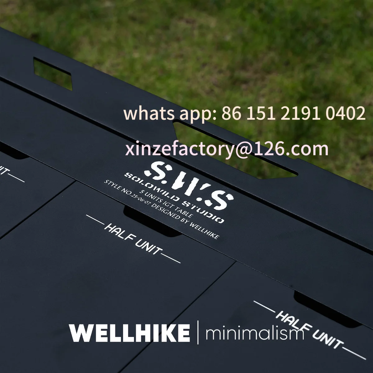 Tavolo IGT combinato multifunzionale pieghevole di sollevamento personalizzabile Tavolo portatile per barbecue da campeggio con annerimento a cinque unità